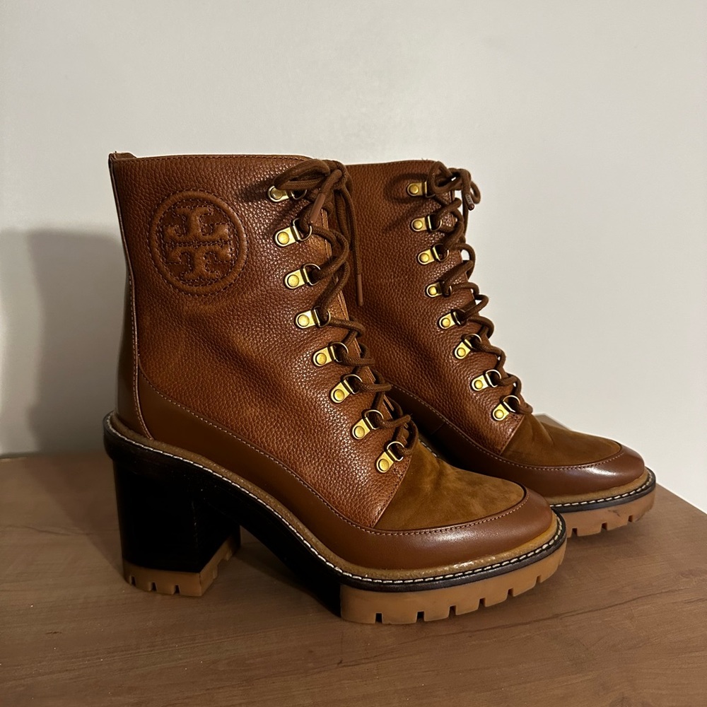 Brown Tory Burch Ankle Boots